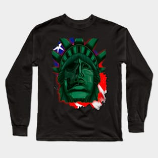 Statue of Liberty skull Long Sleeve T-Shirt